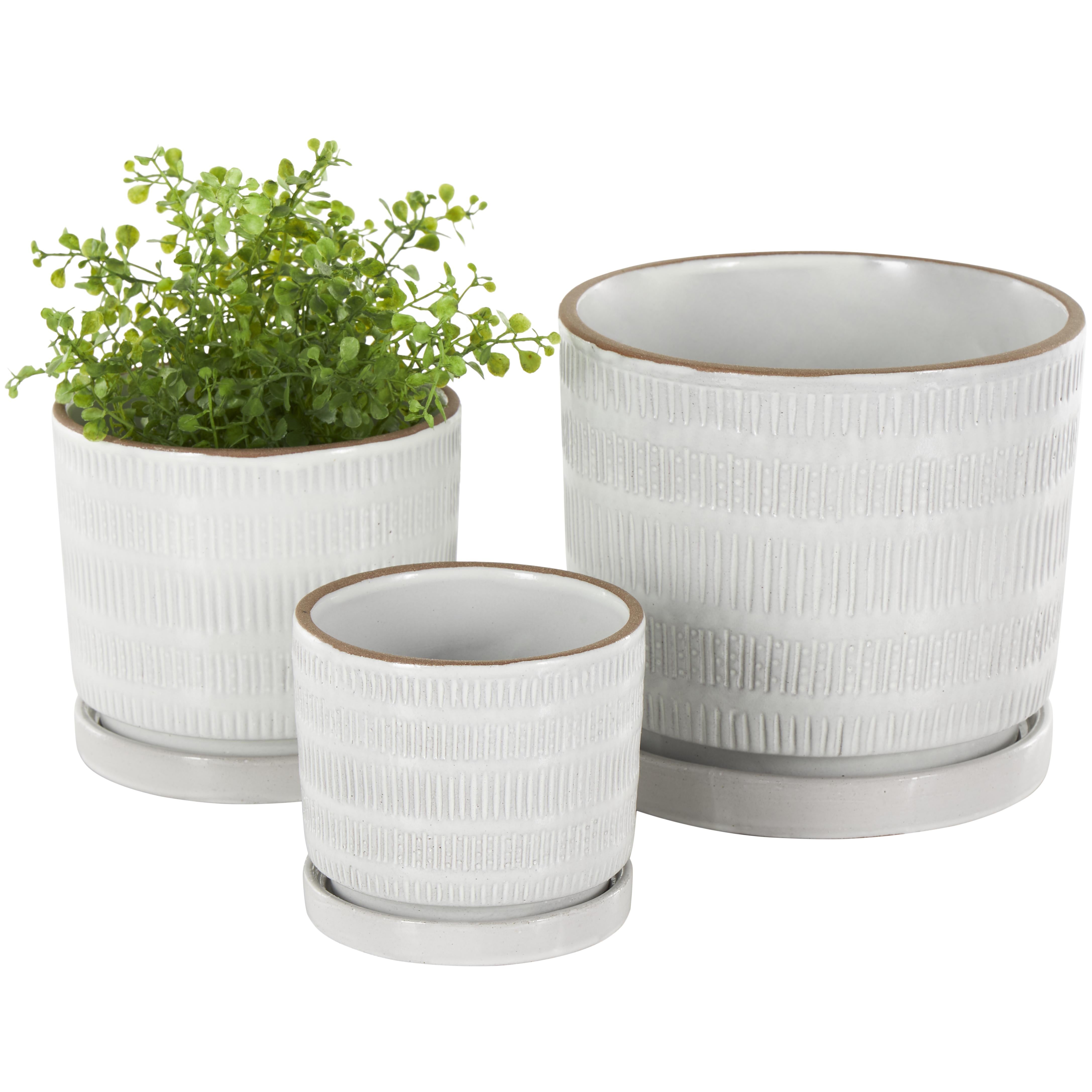 POT CERAMIC WHITE