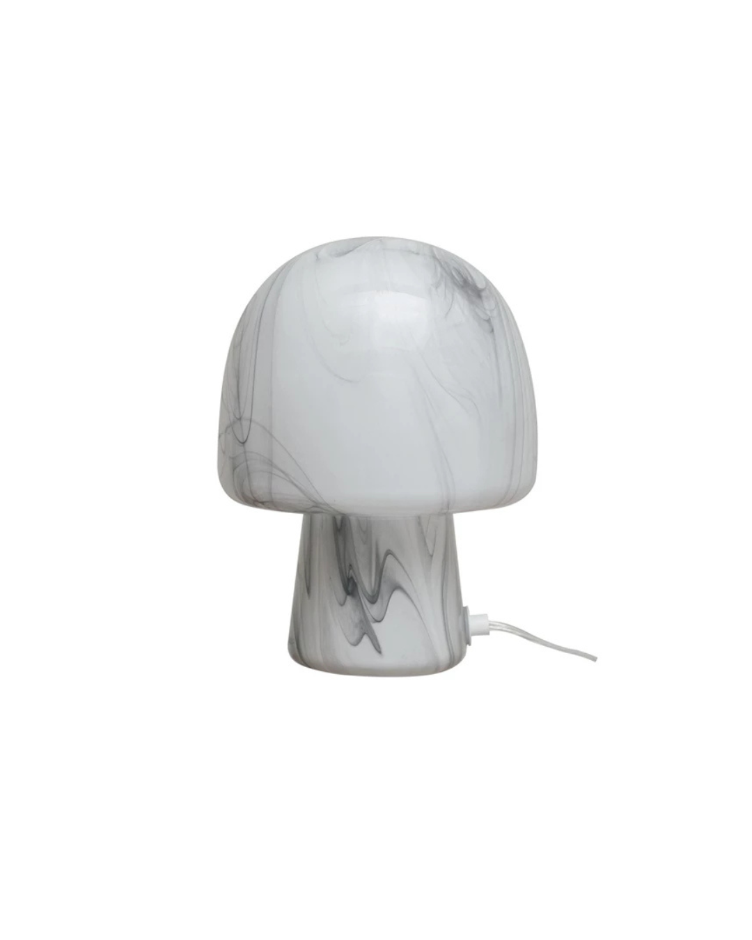 GLASS MUSHROOM TABLE LAMP