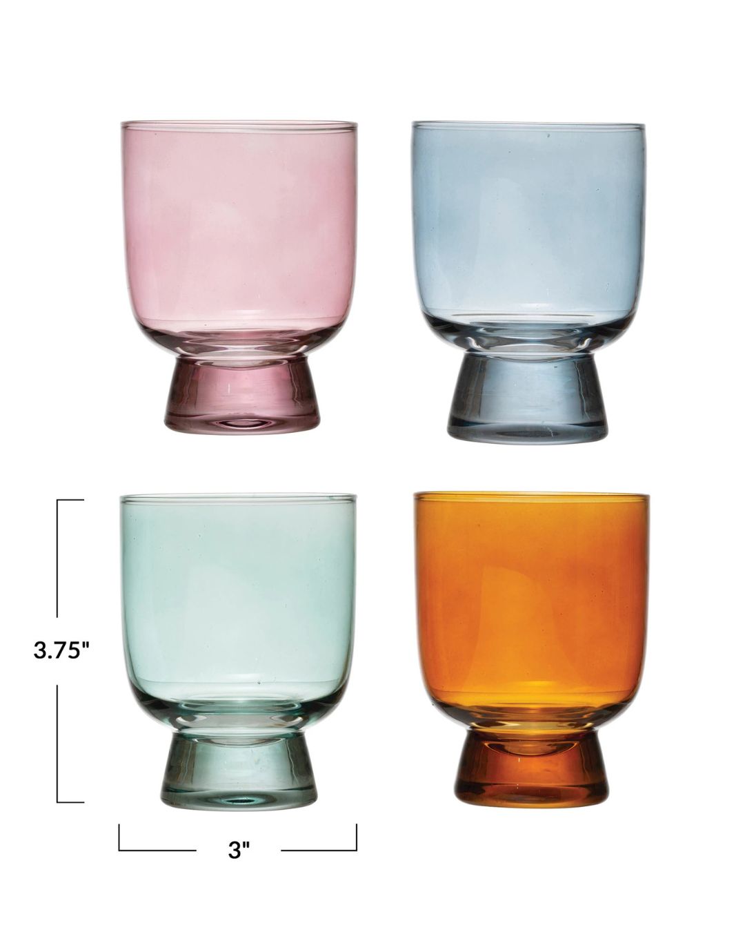 SET DE 4 VASOS HUE