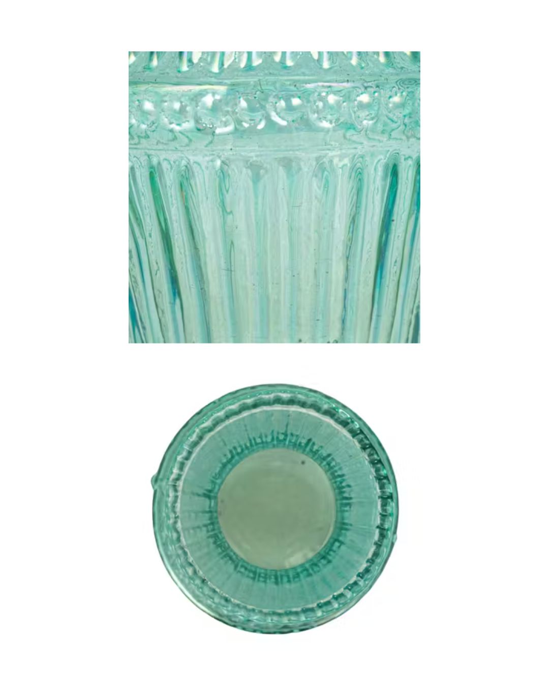 SET DE 4 DEBOSSED GLASS VASES