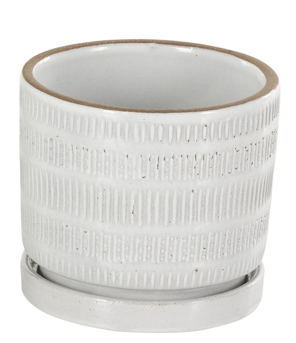 POT CERAMIC WHITE