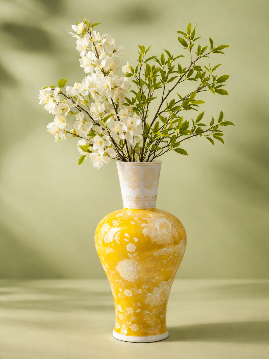 JARRÓN ANTIQUE AMARILLO