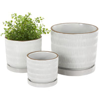 POT CERAMIC WHITE