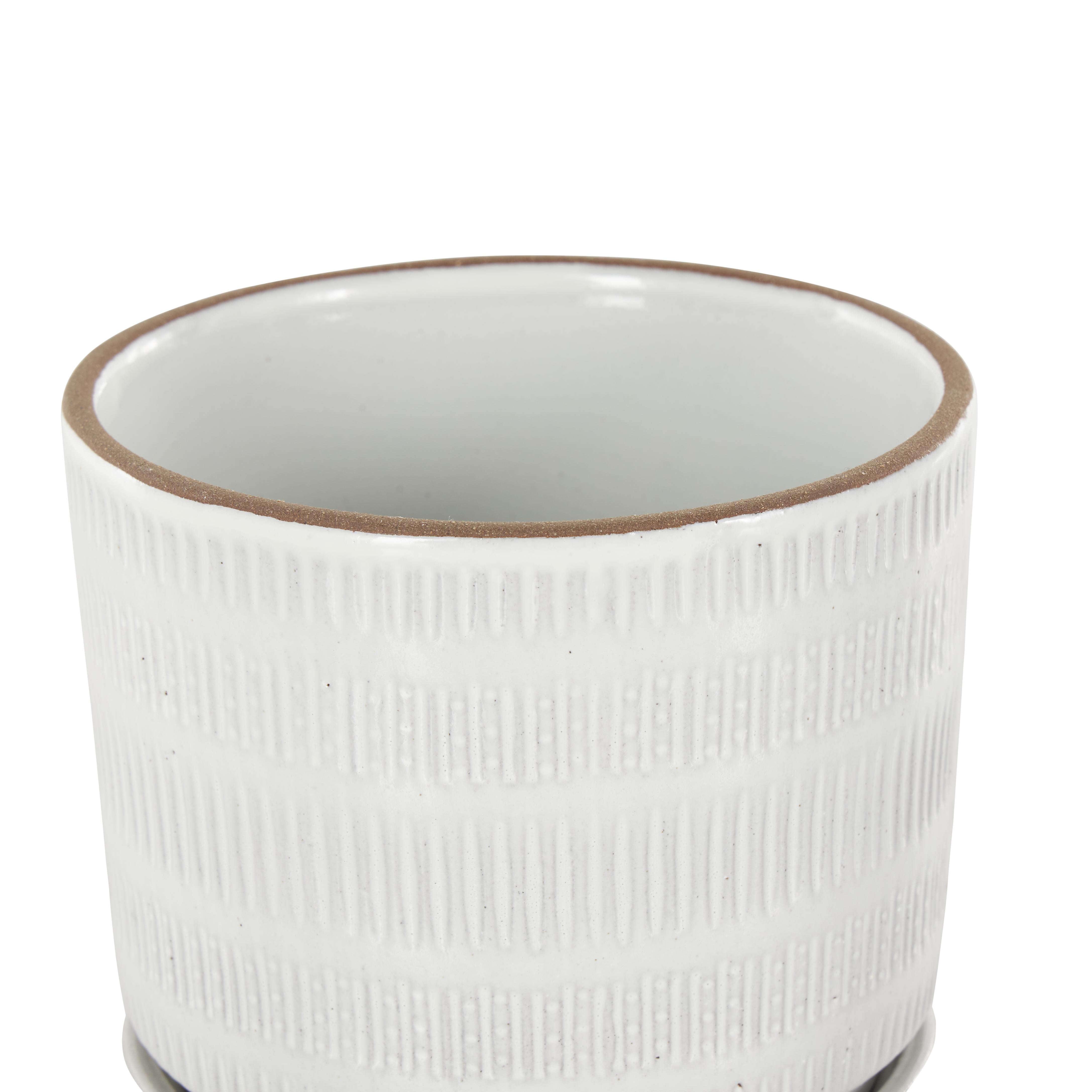 POT CERAMIC WHITE
