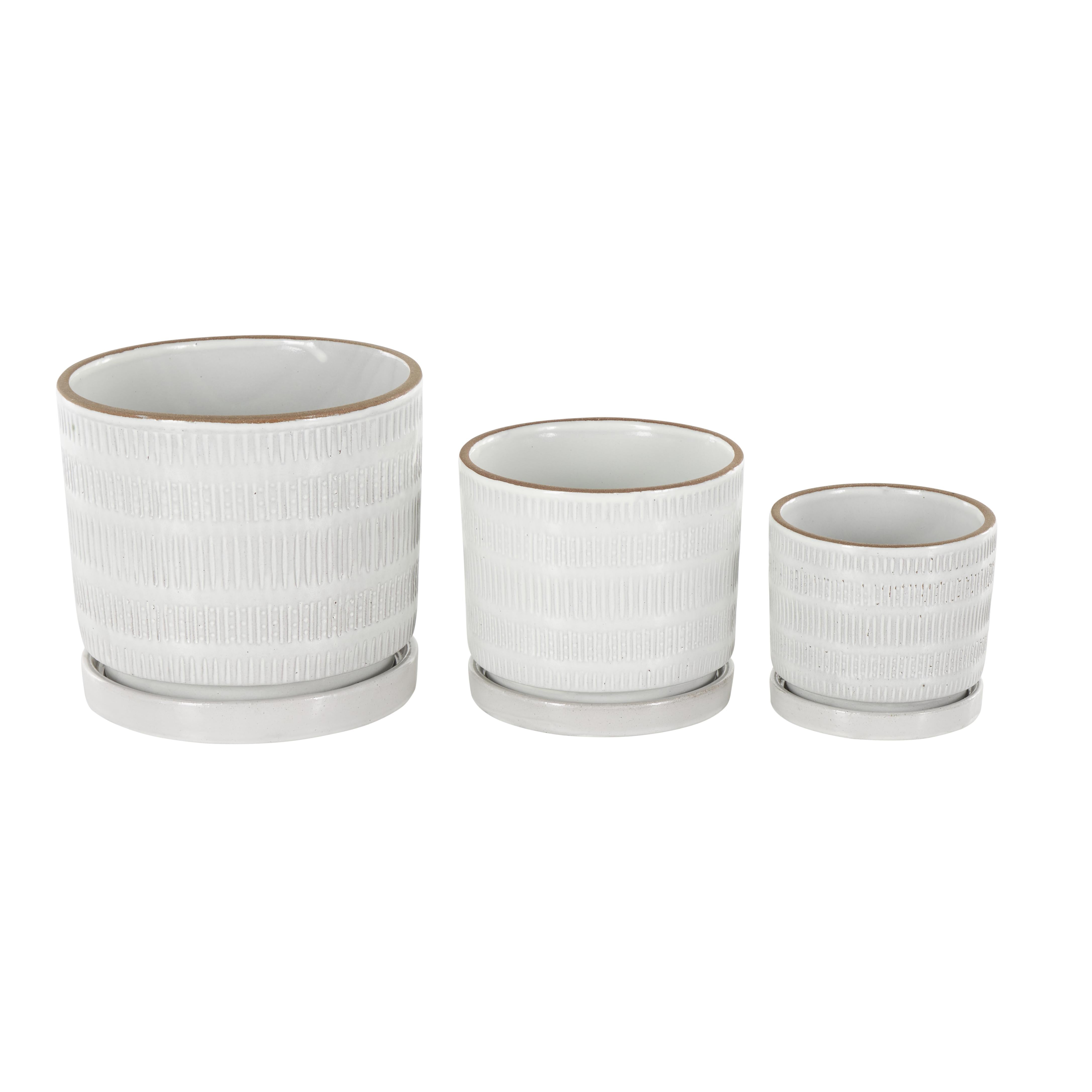 POT CERAMIC WHITE