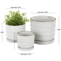 POT CERAMIC WHITE