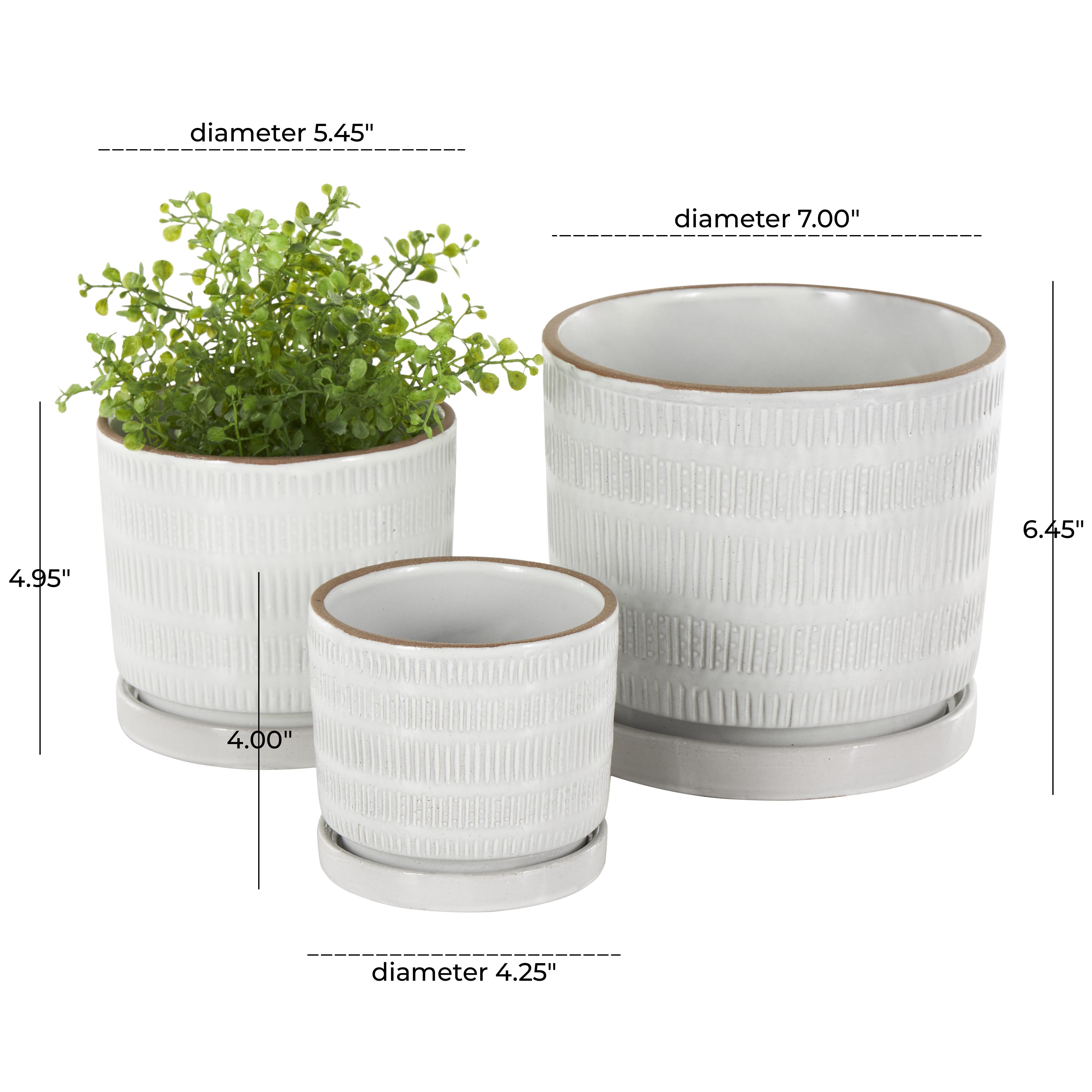 POT CERAMIC WHITE