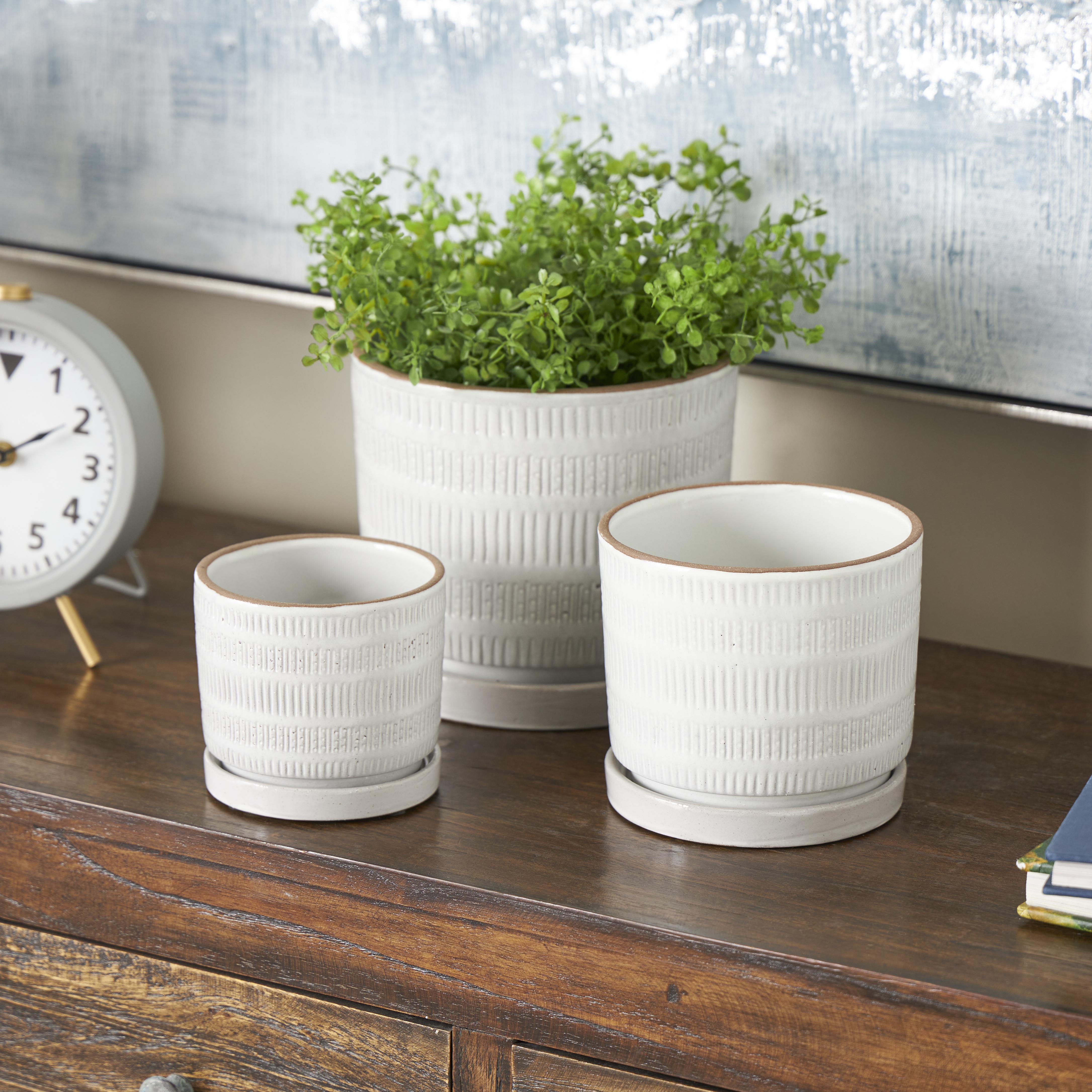 POT CERAMIC WHITE