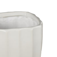 MACETA CERÁMICA BLANCO