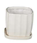 MACETA CERÁMICA BLANCO