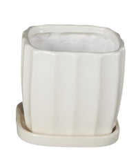 MACETA CERÁMICA BLANCO