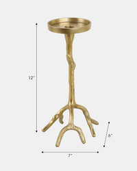 CANDLE  ROOTS HOLDER ORO