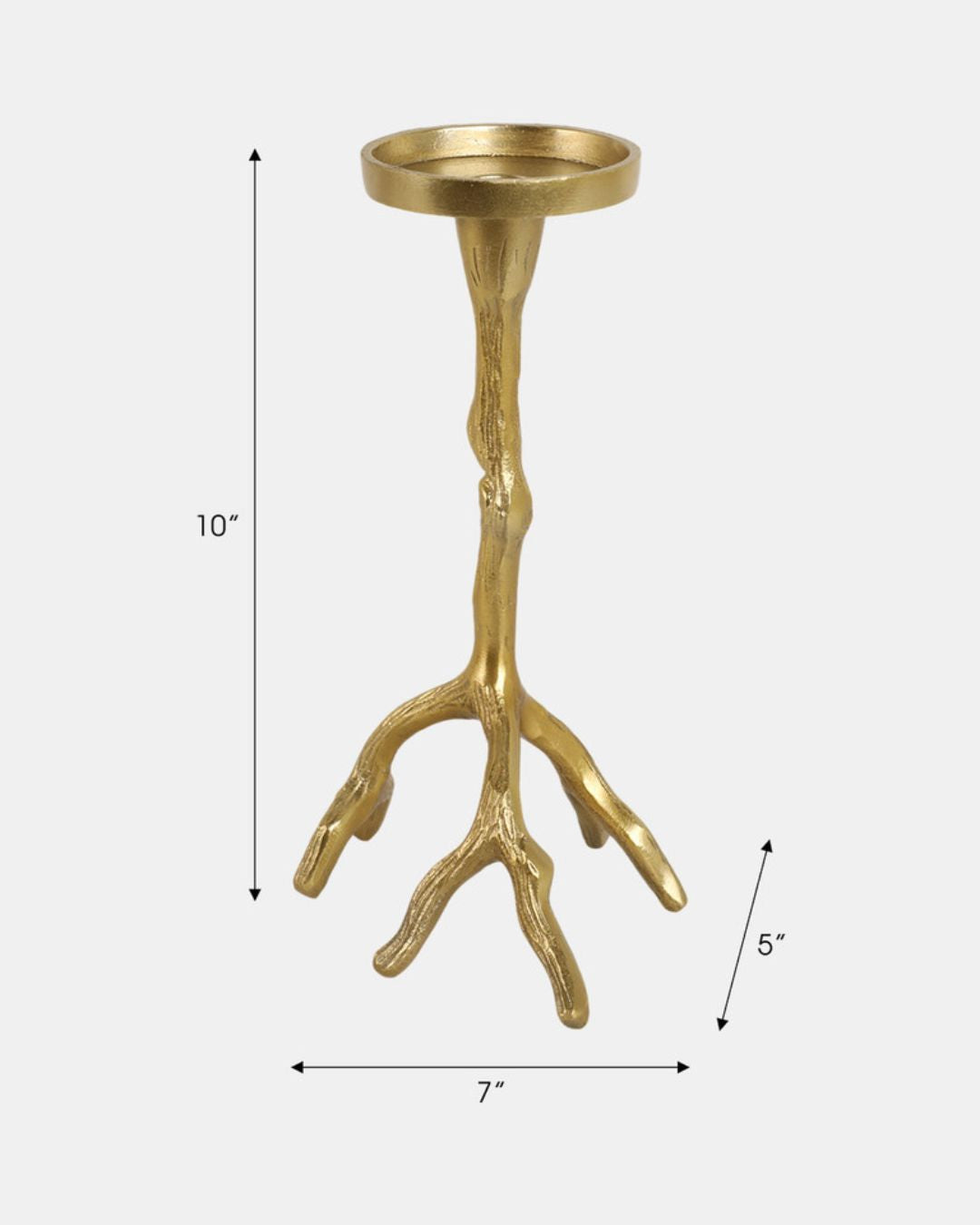 CANDLE  ROOTS HOLDER ORO