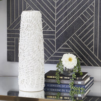 JARRÓN FLORAL RELIEVE