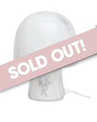 GLASS MUSHROOM TABLE LAMP