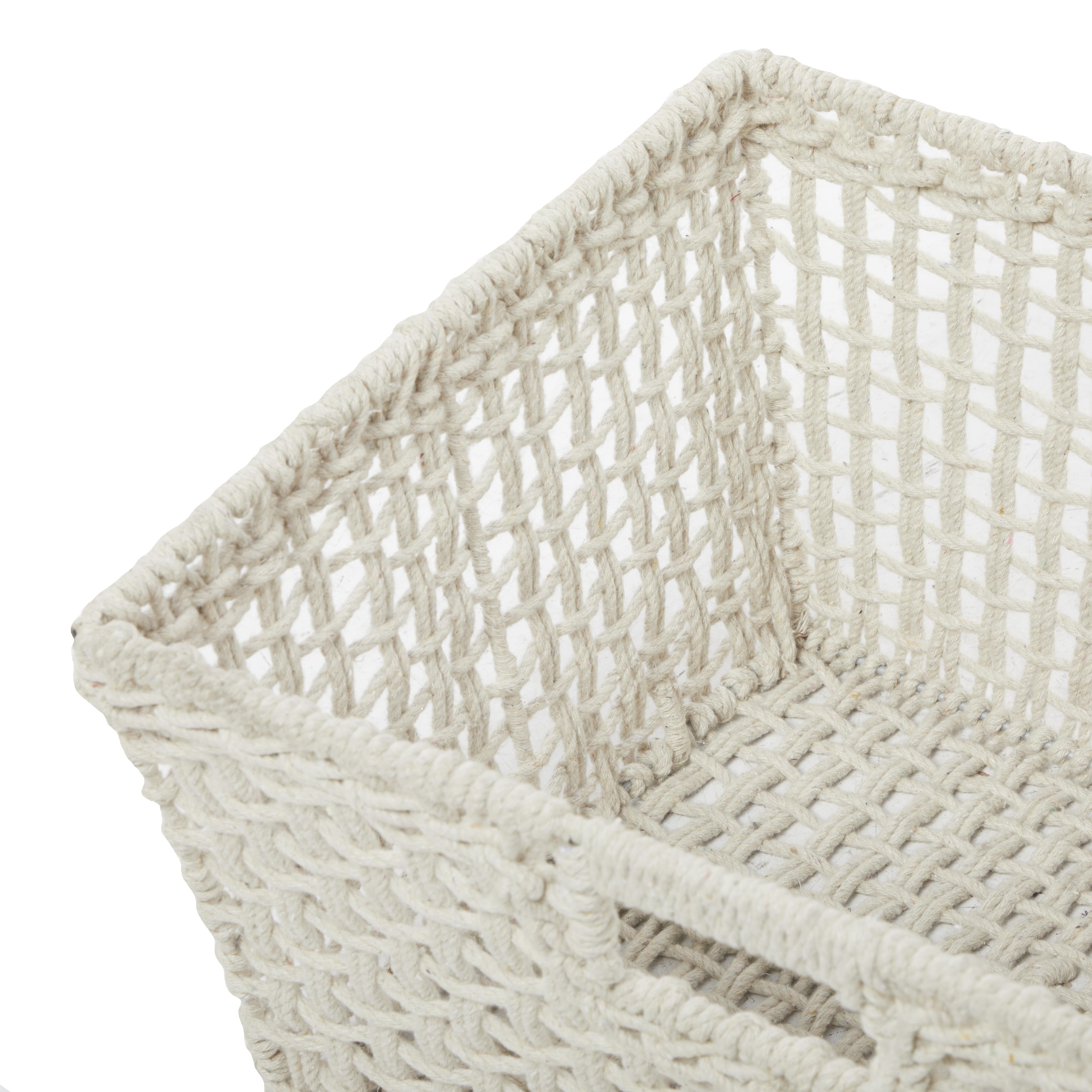CESTA CUADRADA BLANCA