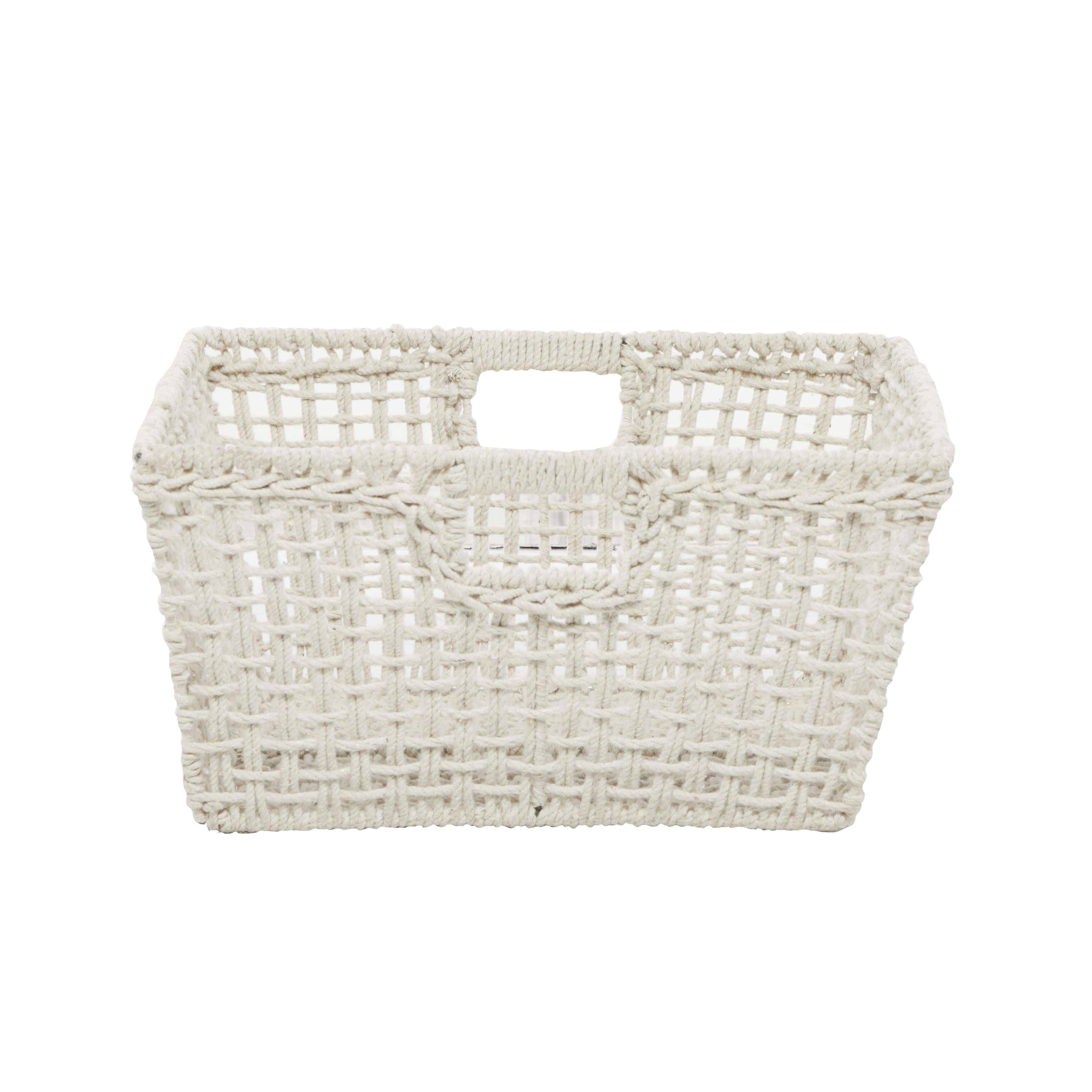 CESTA CUADRADA BLANCA