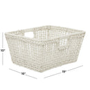 CESTA CUADRADA BLANCA