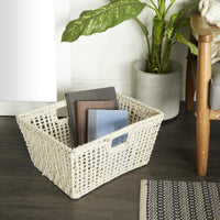 CESTA CUADRADA BLANCA