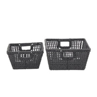 CESTA CUADRADA NEGRA