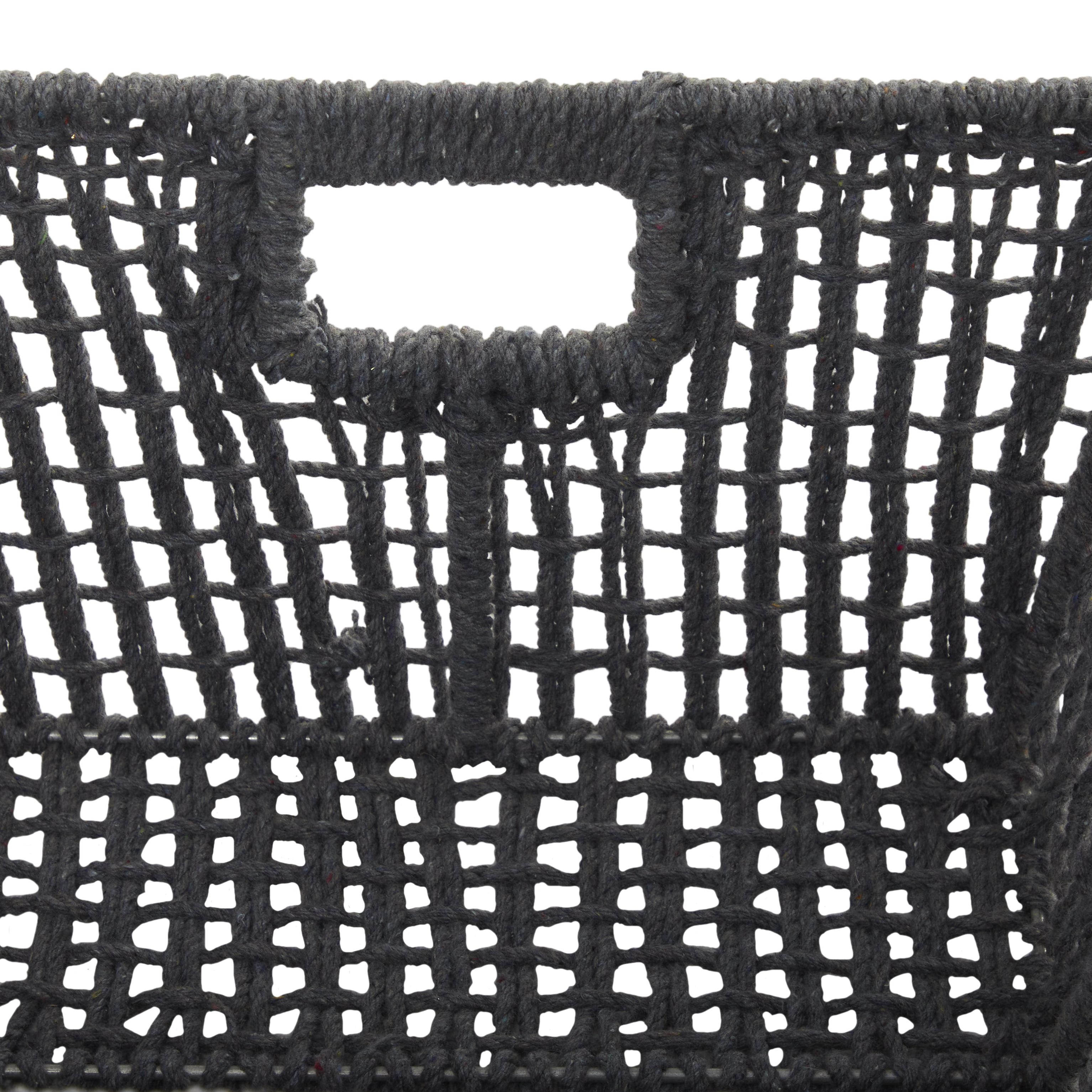 CESTA CUADRADA NEGRA