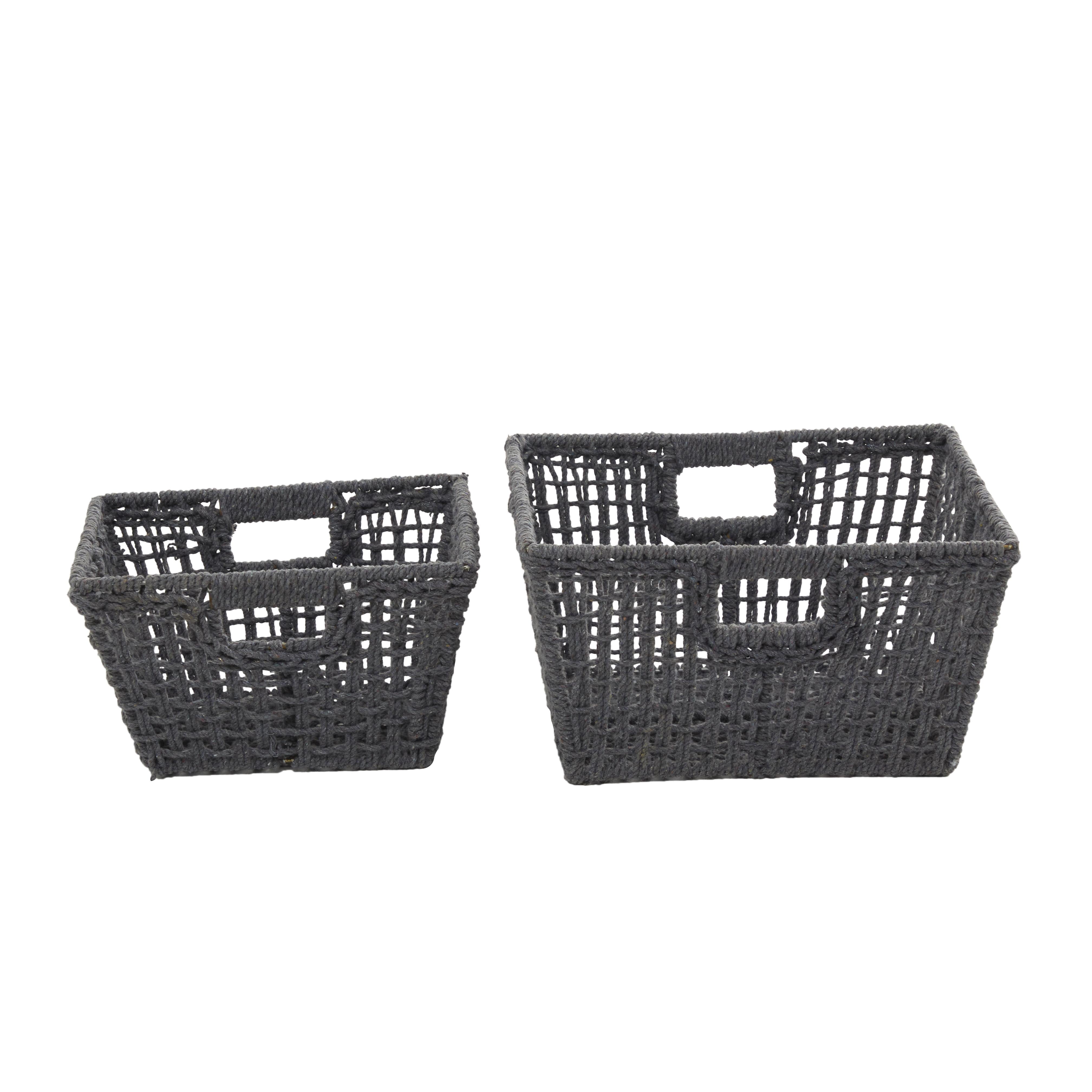 CESTA CUADRADA NEGRA