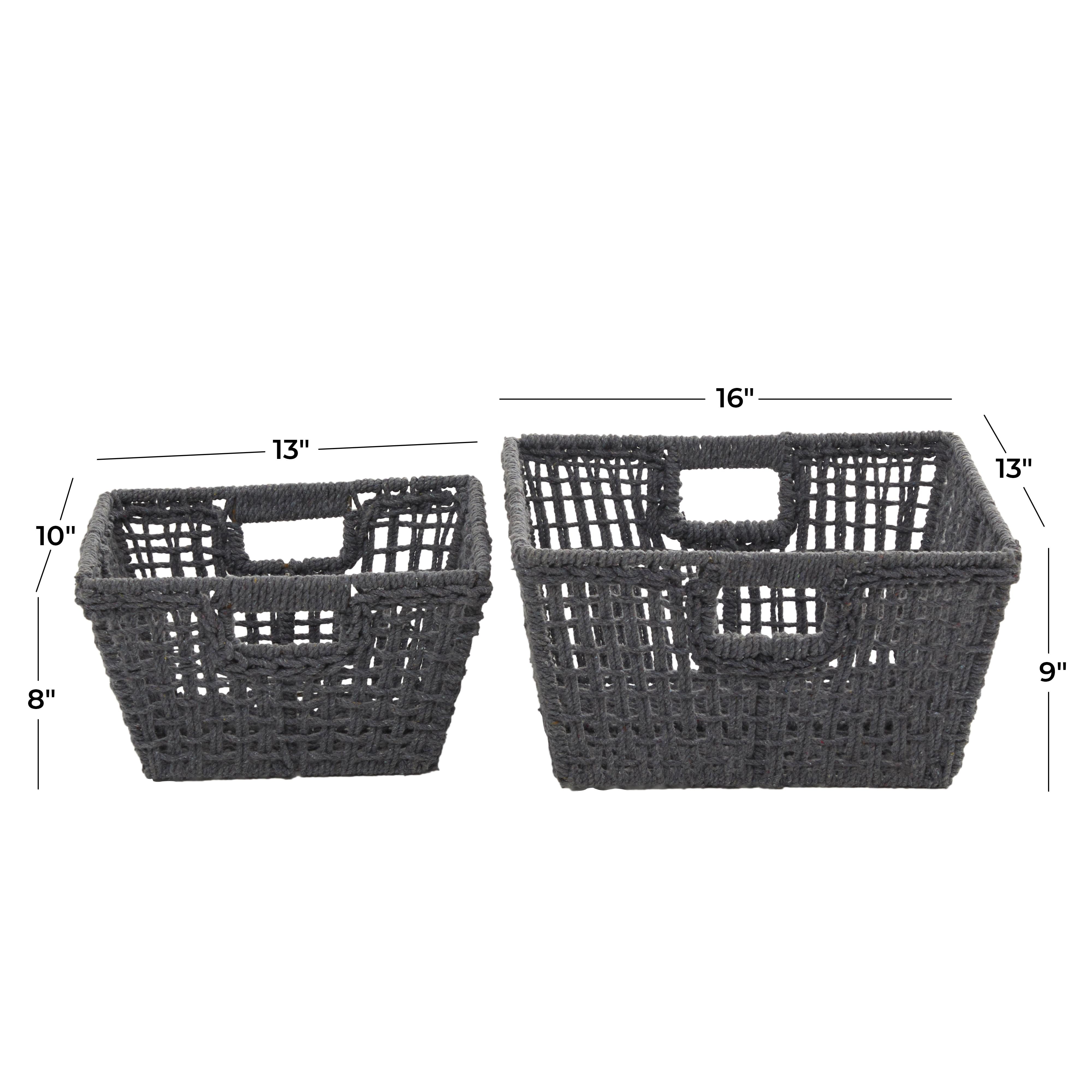 CESTA CUADRADA NEGRA