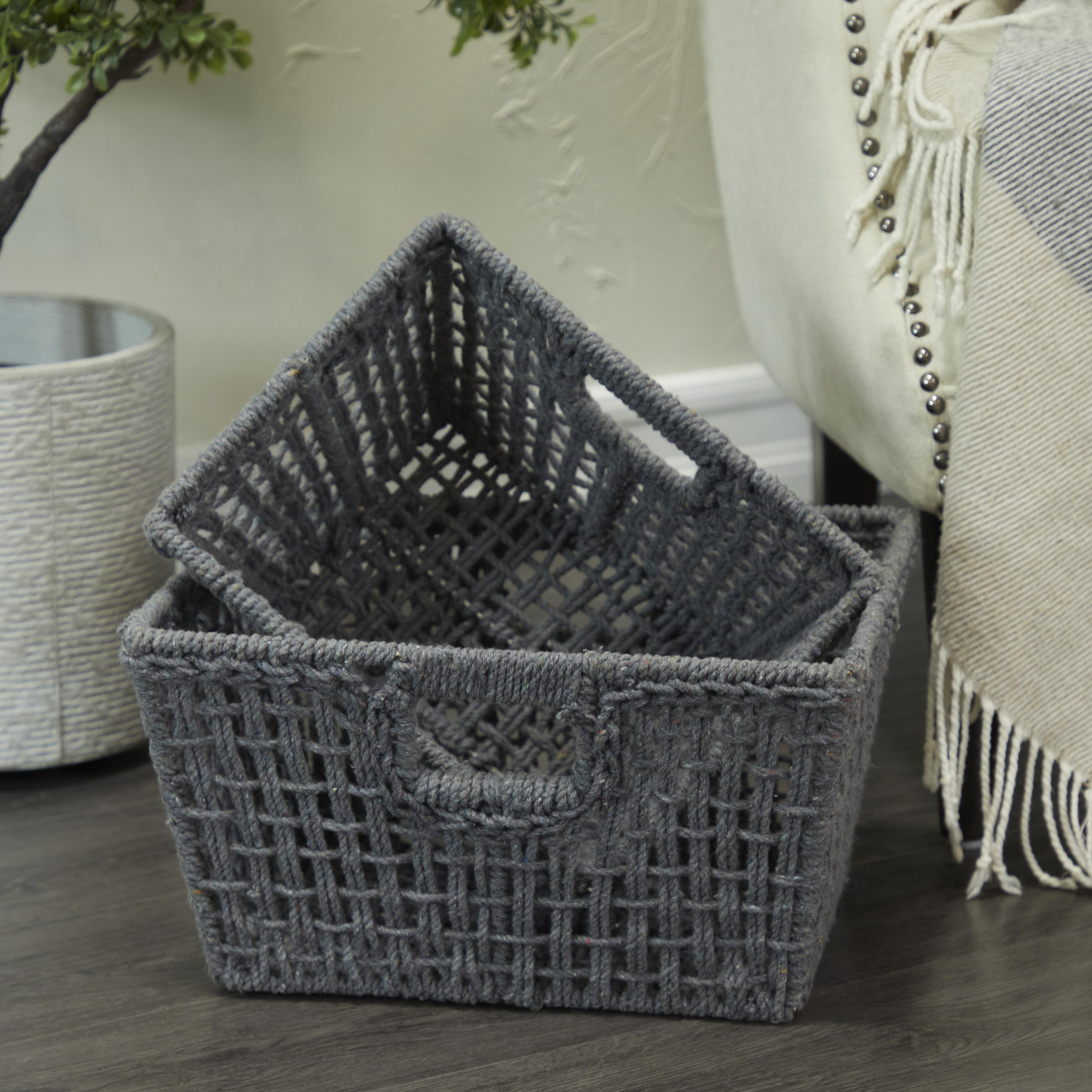 CESTA CUADRADA NEGRA