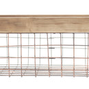 CESTA METAL CON MADERA