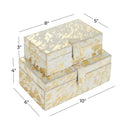 CAJA DE CUERO DORADO