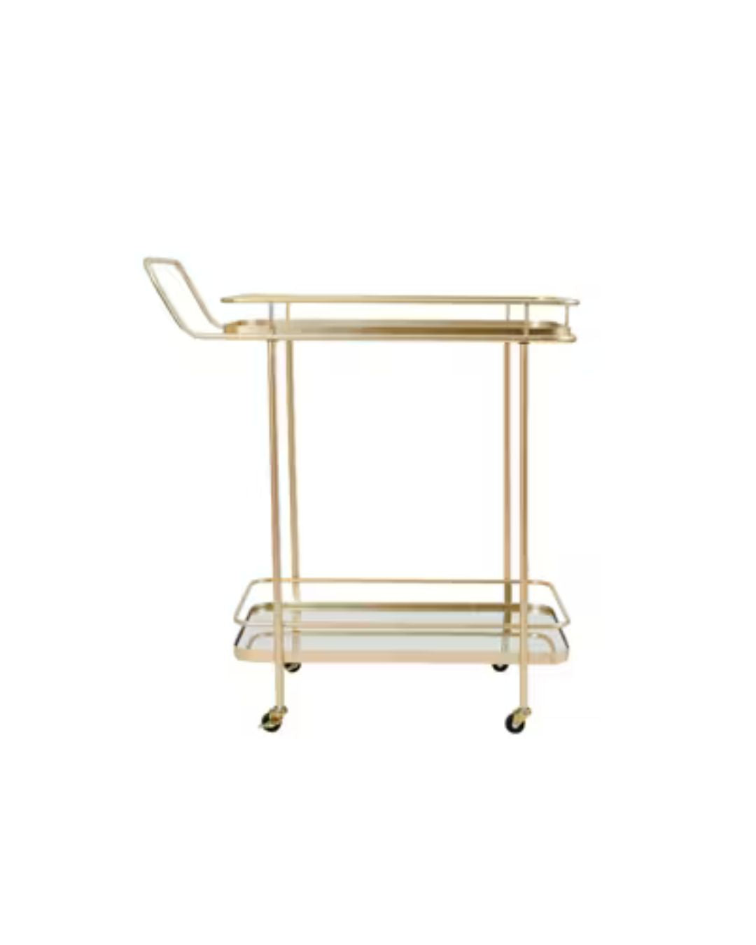 CARRITO BAR METAL GLASS