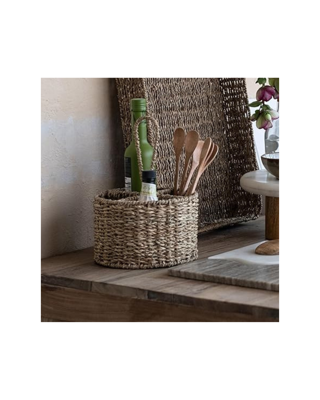 CESTA CON AGARRADERA PALMA