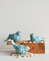 CERAMIC BIRD AQUA