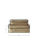 BOX ANTIQUE BRASS