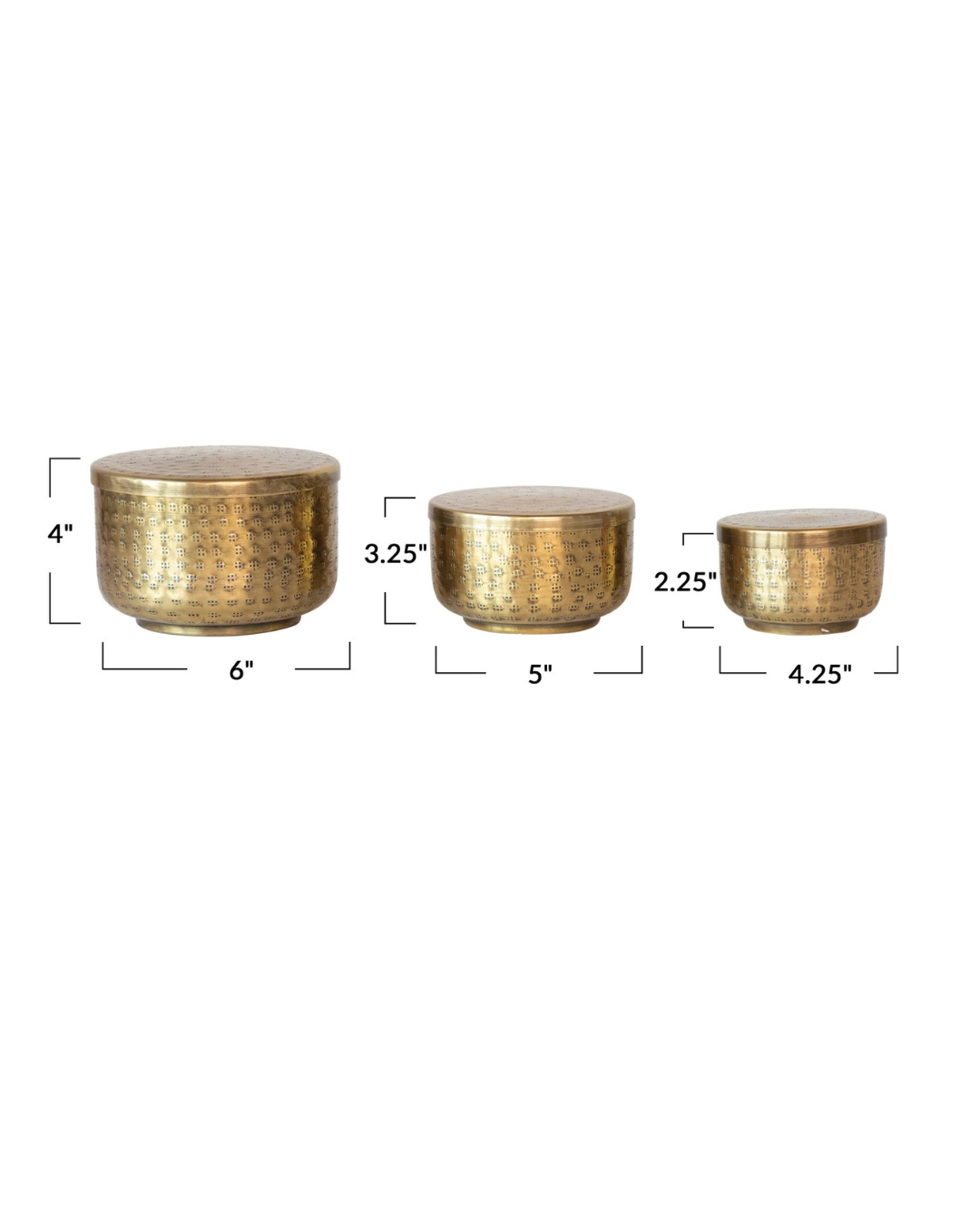 CAJA GOLD HAMMERED