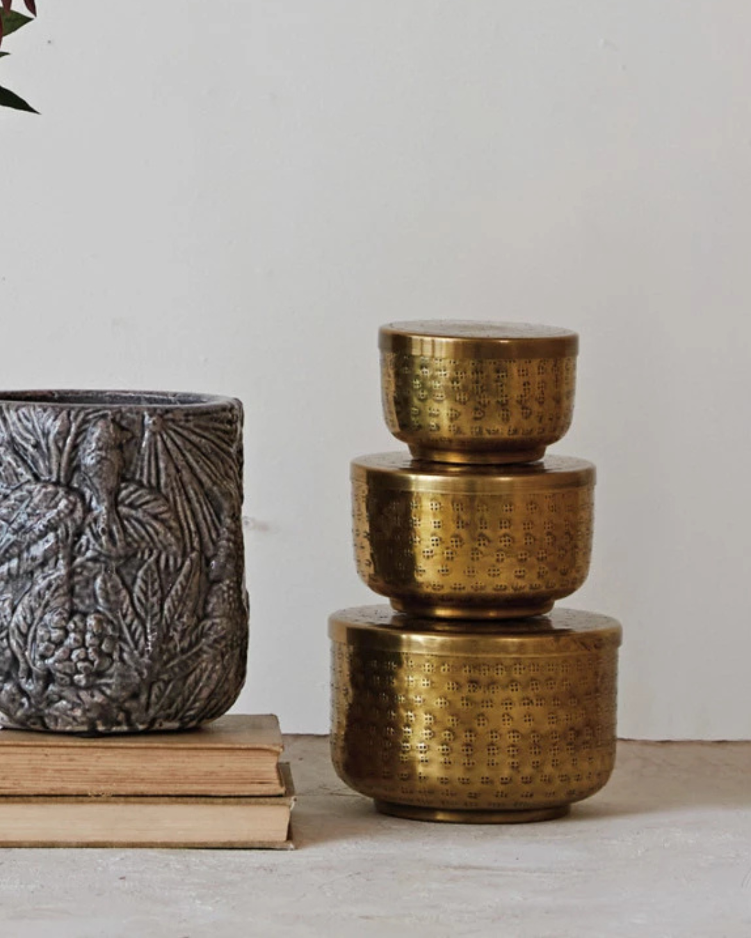 CAJA GOLD HAMMERED