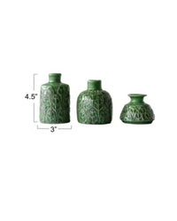SET DE 3 FLORERO GREEN