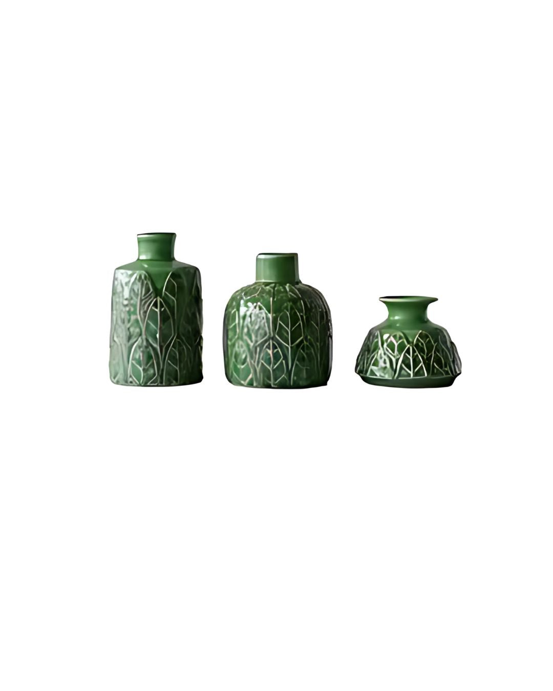 SET DE 3 FLORERO GREEN