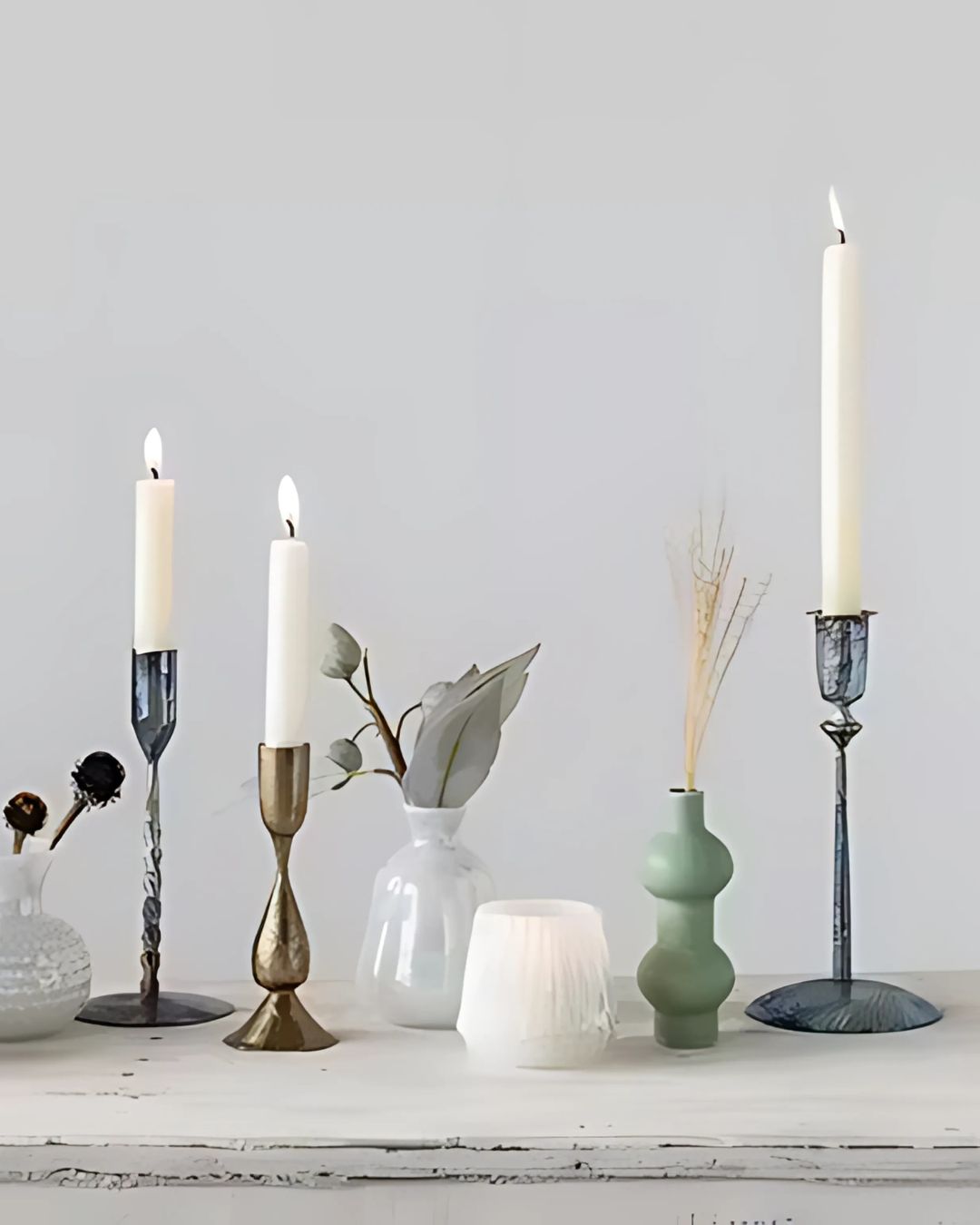 CANDLE METAL ORO VELA