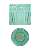 SET DE 4 DEBOSSED GLASS VASES
