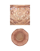 SET DE 4 DEBOSSED GLASS VASES
