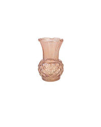 SET DE 4 DEBOSSED GLASS VASES