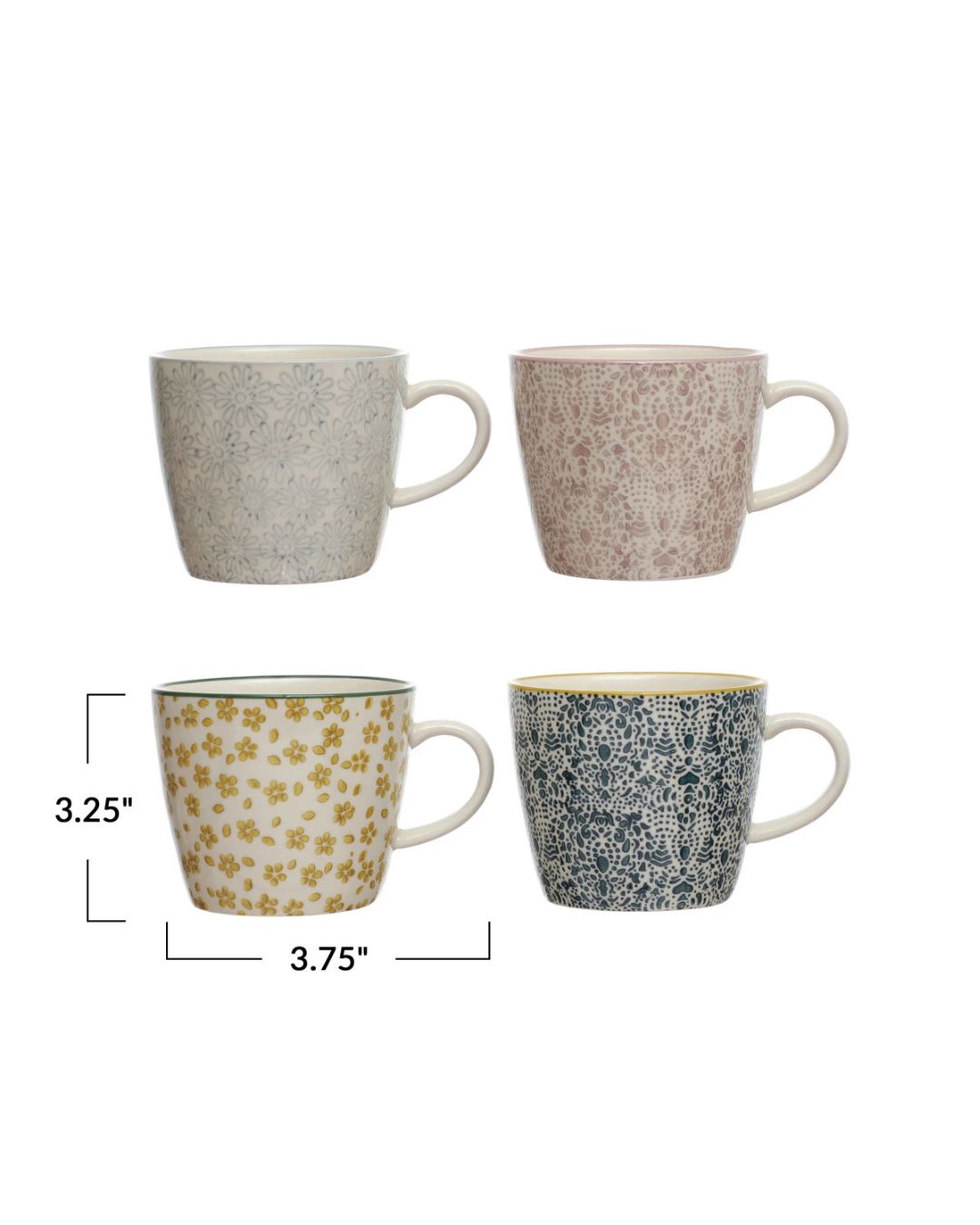 SET DE 4 TAZAS HANA