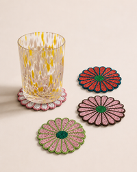 S/4 PORTAVASOS FLOWERS