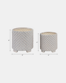 MACETA TEXTURED FOOTED