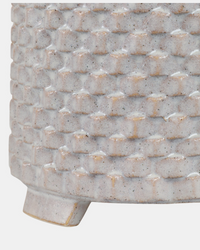 MACETA TEXTURED FOOTED