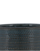 MACETA TEXTURA NEGRO