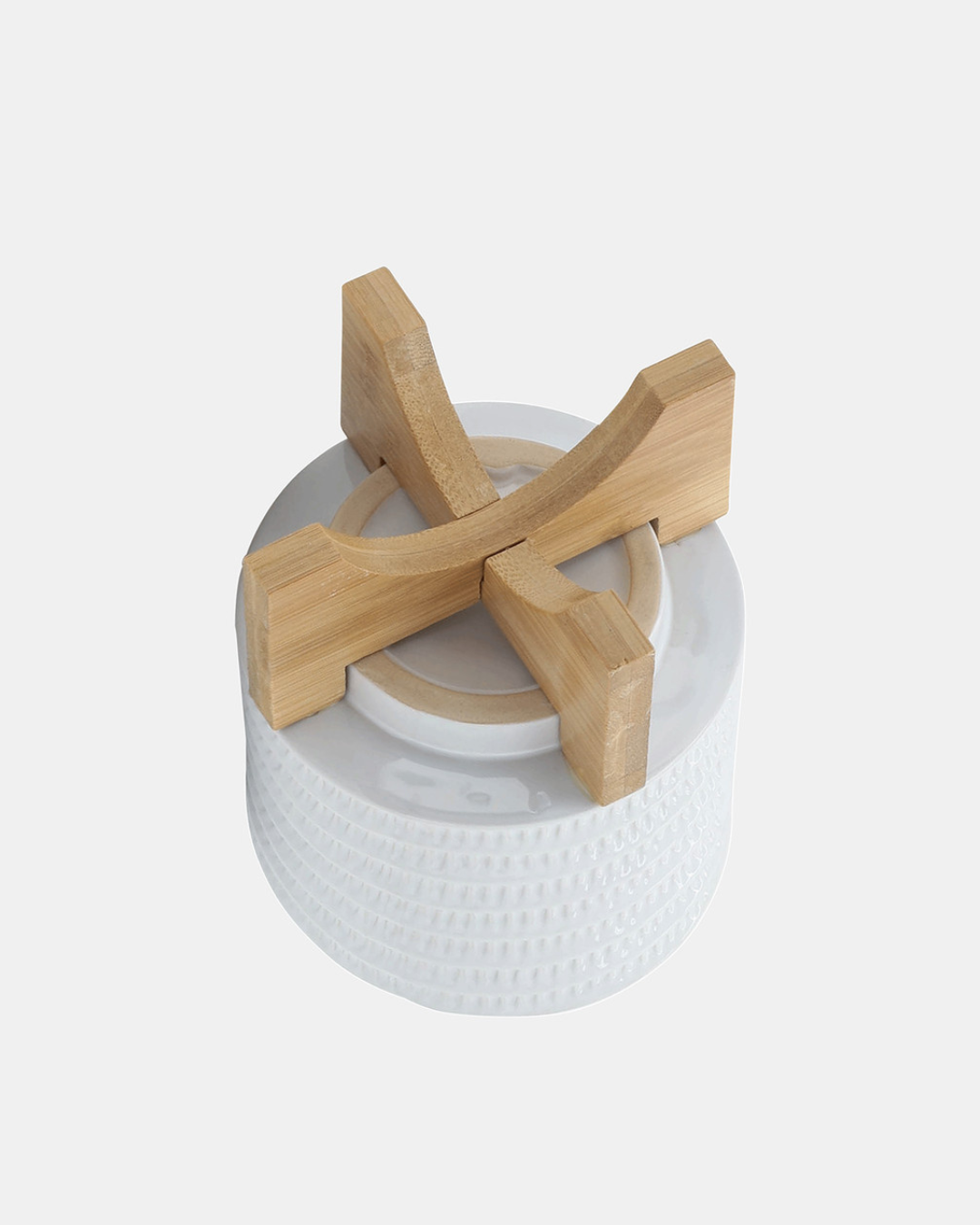 MACETA TEXTURA BCO/BEIGE