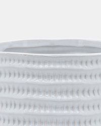 MACETA TEXTURA BCO/BEIGE