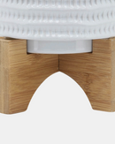 MACETA TEXTURA BCO/BEIGE